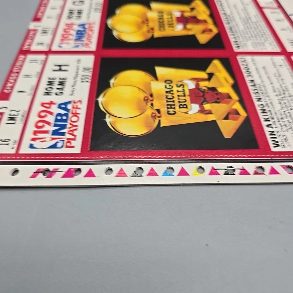 1994 Chicago‎ Bulls Ticket Book 10 Playoff Ticket NBA RARE Jordan 90s Pippen